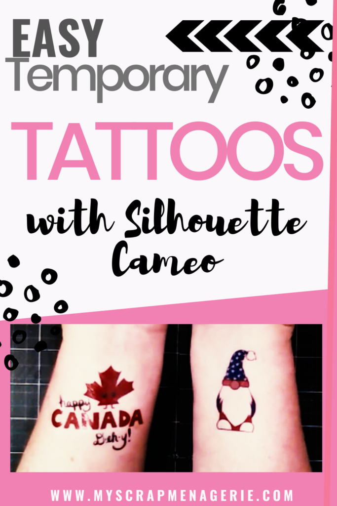 Easy Temporary Tattoos Using Silhouette Cameo Fool Your Friends